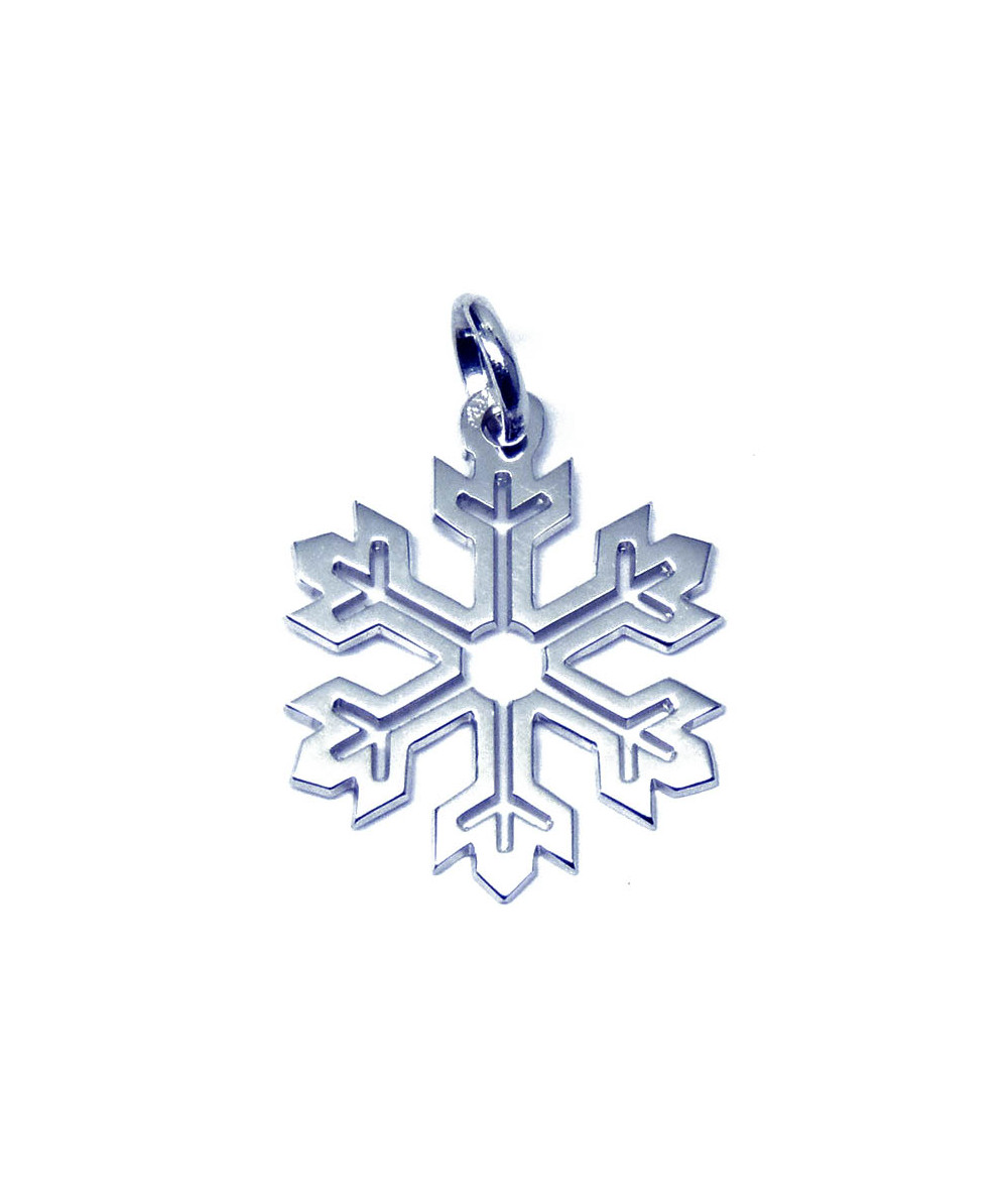 pendentif cristal de neige 2 cm joly-pottuz bijoutier Megève