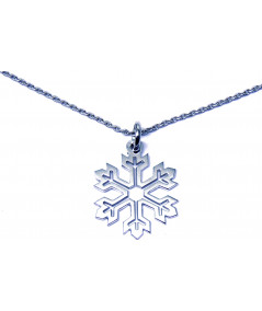 pendentif Cristal de neige en or ou argent-Joly-pottuz -Megève