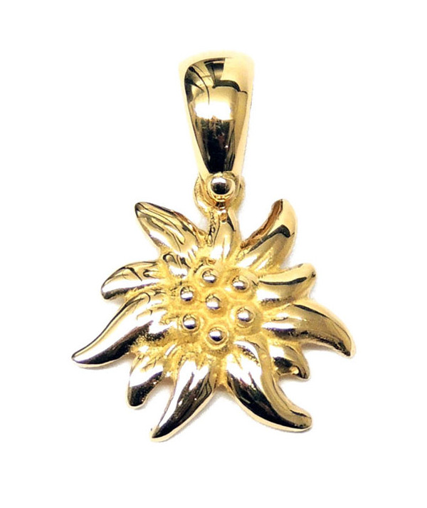 pendentif Edelweiss 2 cm bélière cartier Joly-POttuz Megève