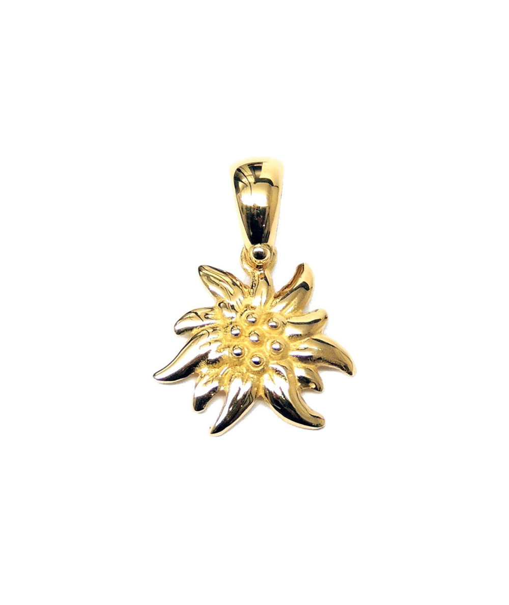 pendentif Edelweiss 2 cm bélière cartier Joly-POttuz Megève