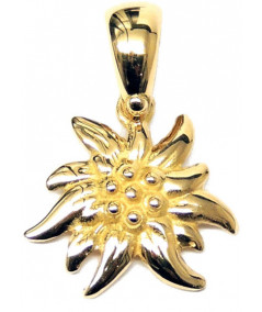 pendentif Edelweiss 2 cm bélière cartier Joly-POttuz Megève
