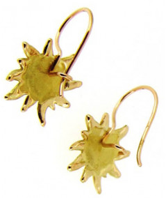 boucles d'oreilles edelweiss modèle dormeuses en or 750/000 Joly-Pottuz//Megève//