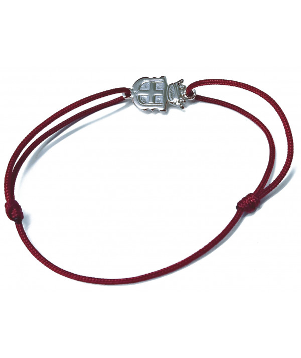 bracelet blason de savoyard or blanc 750 bijouterie JOLY-POTTUZ Megève