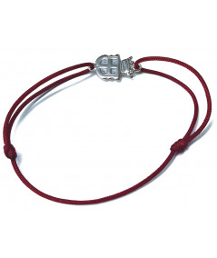 bracelet blason de savoyard or blanc 750 bijouterie JOLY-POTTUZ Megève