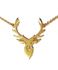 collier tête de cerf bijouterie joly-pottuz Megève