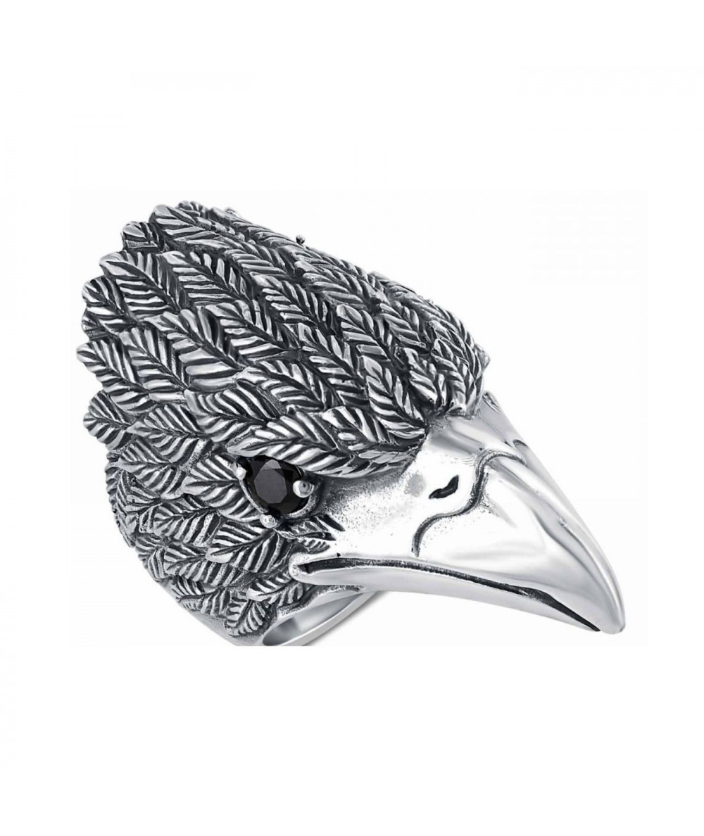 BAGUE EN ARGENT MOTIF AIGLE