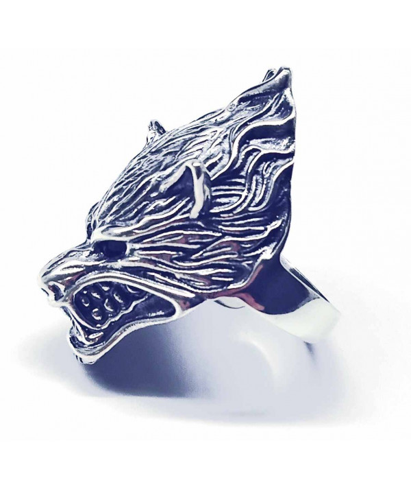 bague homme tête de Loup chez joly-pottuz bijoutier Megève