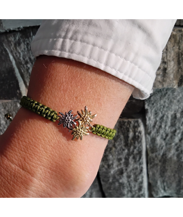 bracelet 3 edelweiss bijouterie Joly-pottuz Megève
