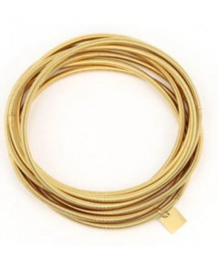 Bracelet semainier en acier doré or fin modèle pizarro de ZAG