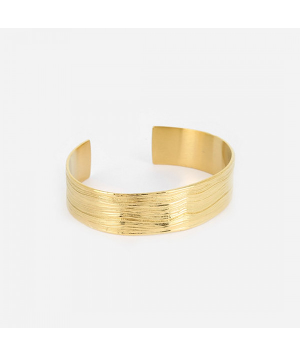 bracelet jonc acier doré Zag chinchero