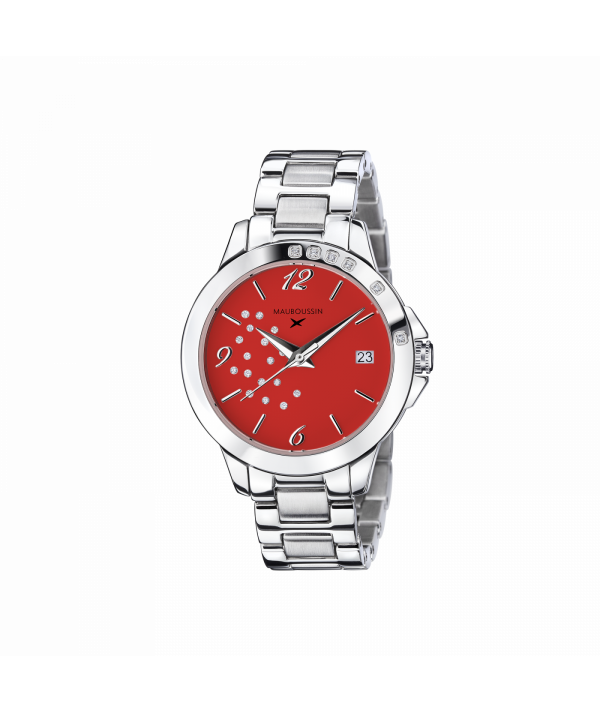 montre Mauboussin So Urgent acier et diamants