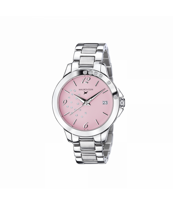 montre mauboussin rose cier et diamants  SO Urgent